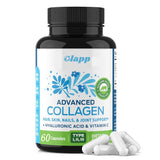 Advanced Collagen Capsules Type I II III | Hair, Skin, Nails & Joint Support | Hyaluronic Acid + Vitamin C | Grass-Fed, Pasture-Raised | Lab Tested | 60 Capsules - Organic Wellness Hub