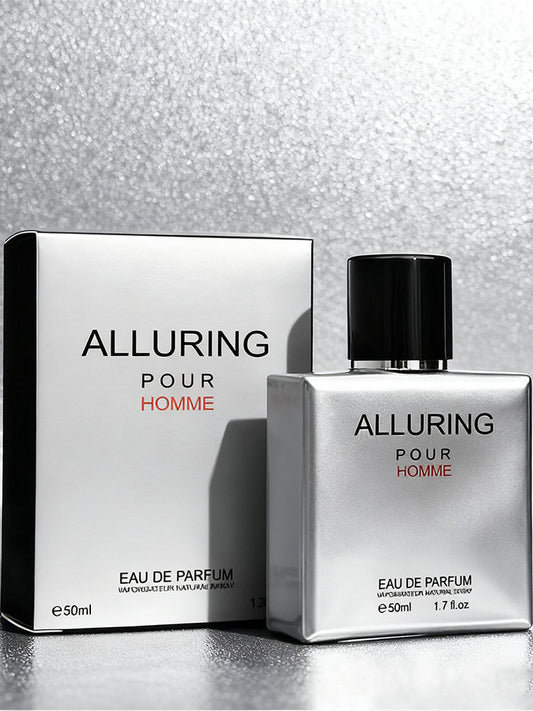 Alluring Pour Homme Eau de Parfum 50ml for Men | Long Lasting Luxury Fragrance | Organic Wellness Hub