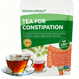WelnessWays Tea for Constipation 100% Natural Herbal Laxative Tea | USDA Organic, Non-GMO | Supports Regular Bowel Movements & Digestive Relief | Caffeine-Free
