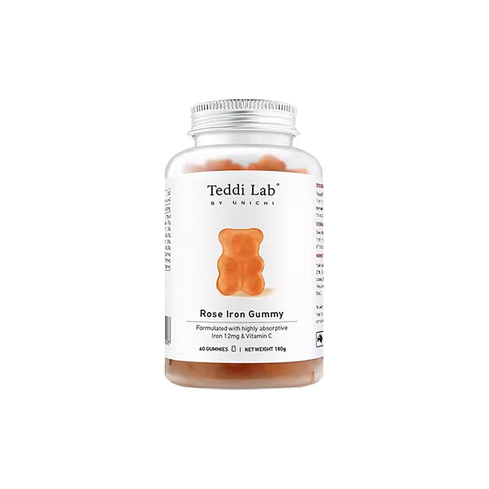 Rose Iron Gummies with Vitamin C | High Absorption Iron Supplement | Organic Wellness Hub