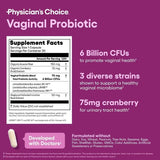 Physician's Choice Women's Probiotic | 50 Billion CFUs | 6 Strains + Prebiotics | 60 Capsules | 2-Month Value Pack | Non-GMO