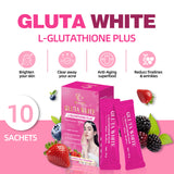 Duozi Gluta White L-Glutathione Plus | Skin Brightening, Acne Clearing & Anti-Aging Sachets 10g x 10 - Lab Tested | Organic Wellness Hub