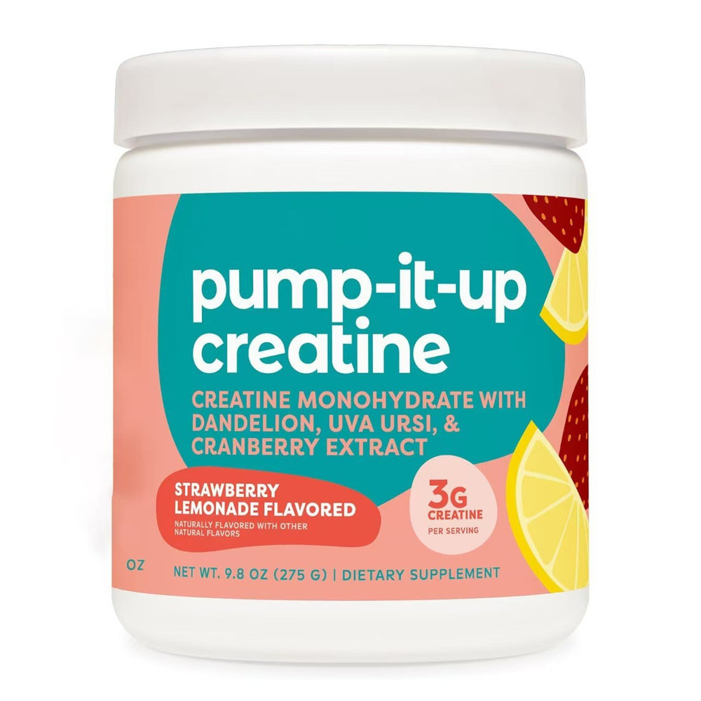 Pump-It-Up Creatine Monohydrate Powder | Strawberry Lemonade | Organic Wellness Hub