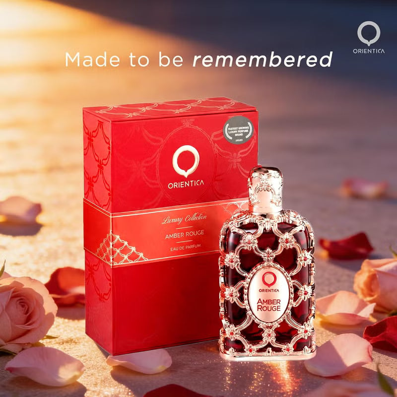 Orientica Amber Rouge Eau De Parfum 80ml | Luxury Long-Lasting Unisex Perfume | Organic Wellness Hub