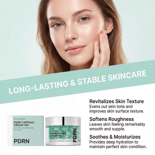 PDRN Capsule Cream 100 - 100,000ppm Elasticity & Balancing Face Cream (50g) | Organic Wellness Hub