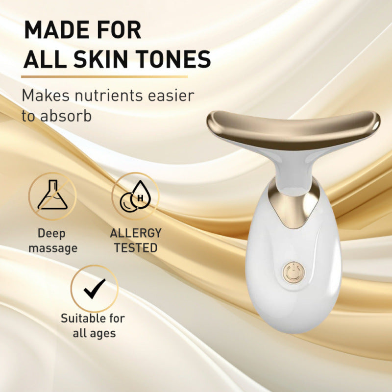 Electric Neck & Face Massager | Vibration Beauty Lift Tool for Face, Neck & Jawline | Organic Wellness Hub