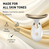 Electric Neck & Face Massager | Vibration Beauty Lift Tool for Face, Neck & Jawline | Organic Wellness Hub