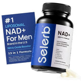 NAD+ Men's Complex Liposomal Supplement 3-Pack – 13-in-1 Formula with Resveratrol, CoQ10, L-Arginine & Saw Palmetto | 180 Veggie Capsules | Organic Wellness Hub