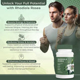 Rhodiola Rosea 500mg | Stress Support, Mental Clarity & Natural Energy - 60 Vegan Capsules