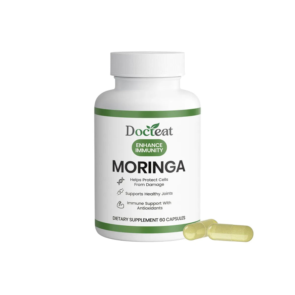 Docteat Moringa Capsules 180 Count (3 Pack) – Immune Support & Antioxidant Supplement | Organic Wellness Hub