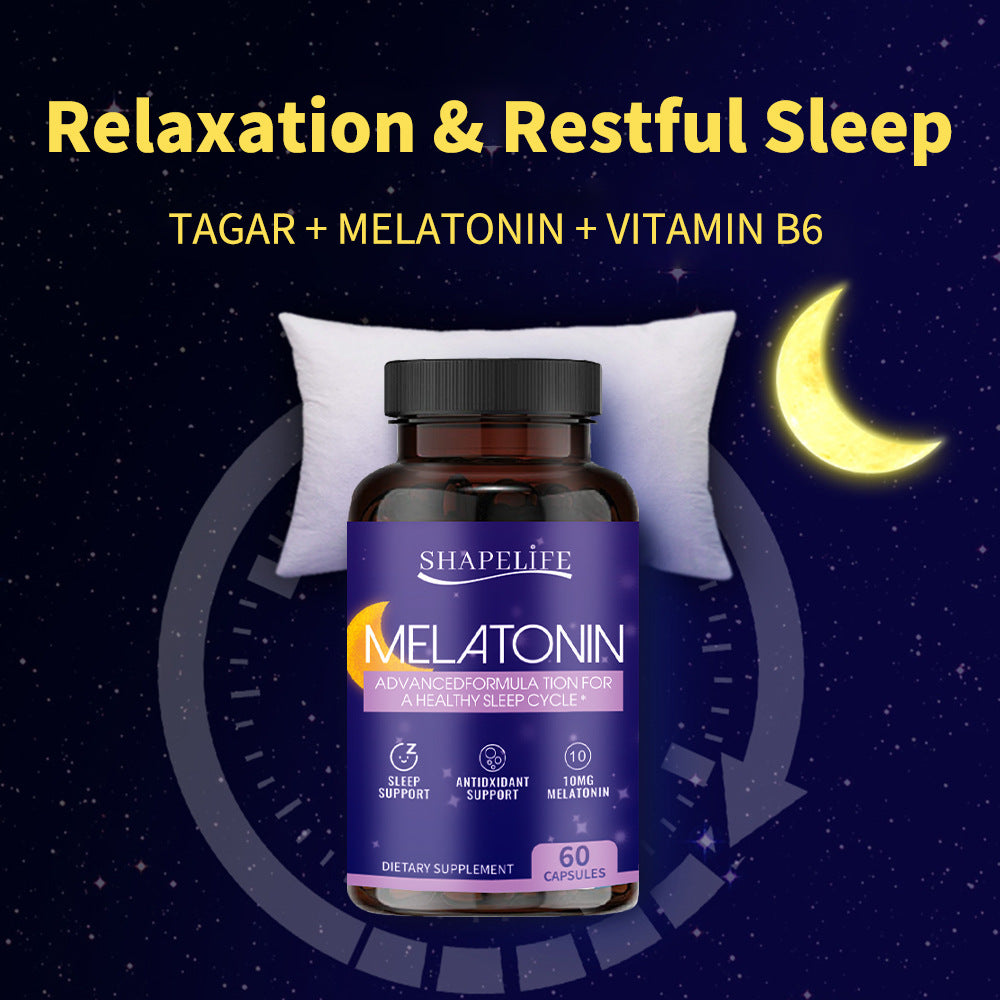ShapeLife Melatonin 10mg Sleep Support Capsules - Advanced Sleep Formula 60 Count | Organic Wellness Hub