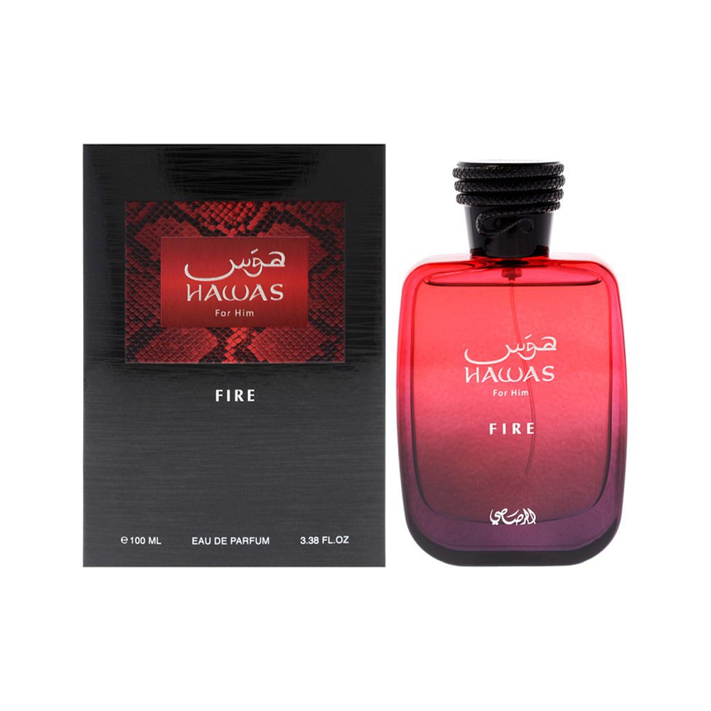 Hawas Fire For Him Eau de Parfum 100ml | Long-Lasting Men's Luxury Fragrance | Organic Wellness Hub