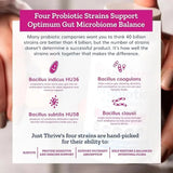 Just Thrive Probiotic & Antioxidant -100% Spore-Based | 1000x Better Survivability | Gut Health, Immune Support | 90 Veggie Caps