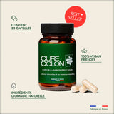 Cure Colon 14 Day Colon Cleanse Capsules | Fast & Gentle Detox, Made in France