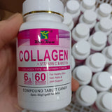 Collagen Capsules with Vitamin C & Biotin 6g -- Hair, Skin & Nail Support | 60 Servings | Organic Wellness Hub