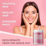 Multi Collagen Peptides | Types I, II, III, V & X | Hair, Skin, Nails & Joints | DigeSEB� & BioPerine� | Grass Fed + Wild Fish | Lab Tested | 301g | Organic Wellness Hub