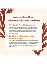 Astaxanthin 12mg Triple Strength | From Microalgae | Lab Tested | GMO Free | 120 Softgels – Organic Wellness Hub