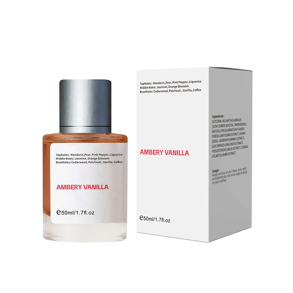Ambery Vanilla Eau De Parfum 50ml | Long Lasting Vanilla Amber Perfume | Organic Wellness Hub