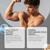 Primal Storm Masculinity Pro Complex - Men's Vitality & Performance Support, 60 Capsules | Organic Wellness Hub