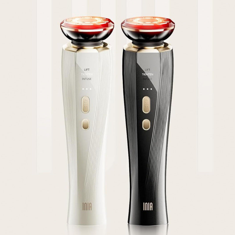 INIA Red Light Therapy Face & Neck Massager with Conductive Gel | EMS Facial Lifting Beauty Device | Organic Wellness Hub