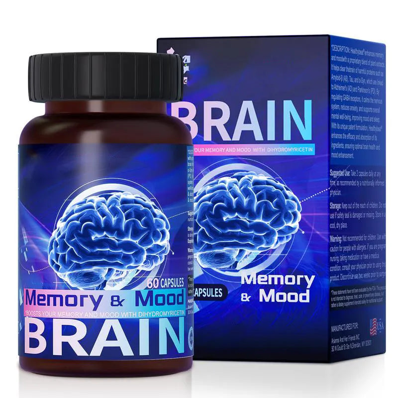 BRAIN Memory & Mood 3-Pack Bundle – Dihydromyricetin Nootropic Capsules 3×60 | Organic Wellness Hub