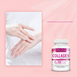 Collagen Capsules with Vitamin C & Biotin 6g -- Hair, Skin & Nail Support | 60 Servings | Organic Wellness Hub