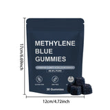 Methylene Blue Gummies 3 Pack 99.9% Pure - 90 Gummies | Cognitive Clarity and Cellular Energy Supplement Gluten Free GMO Free Lab Tested