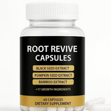 Root Revive Capsules - Hair Growth Support with Black Seed, Pumpkin Seed & Bamboo Extract (60ct) | Organic Wellness Hub