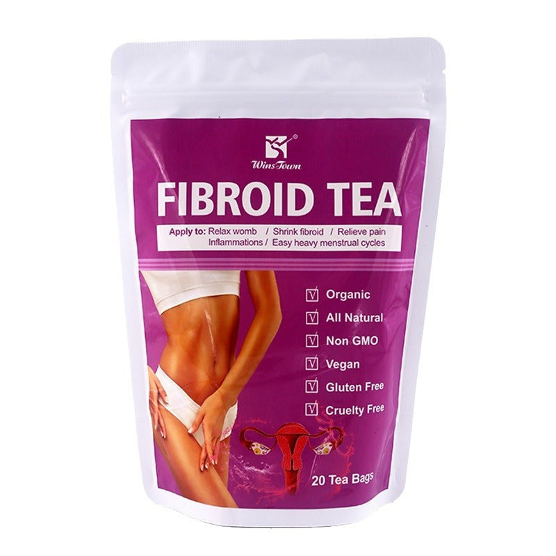 WinsTown Fibroid Tea - 20 Tea Bags | Organic Herbal Blend for Womb Relaxation, Fibroid Shrink Support, Period Pain Relief & Heavy Menstrual Cycle Balance | Vegan, Non-GMO, Gluten Free