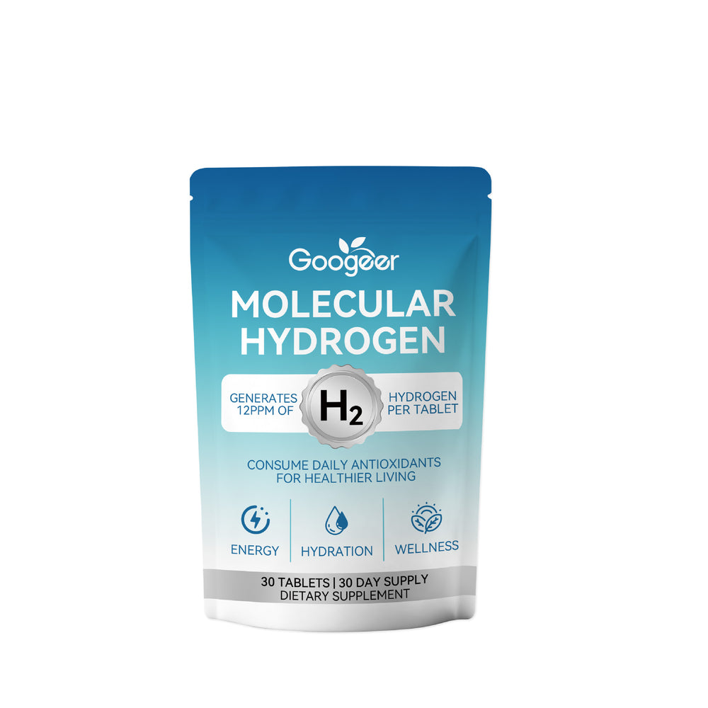 Googeer Molecular Hydrogen Tablets | 12PPM H2 Antioxidant Supplement | 30 Day Supply | Energy, Hydration & Wellness | Lab Tested ? Organic Wellness Hub