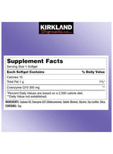 Kirkland Signature CoQ10 300mg 100 Softgels | USP Verified Heart Health & Energy Support | Organic Wellness Hub